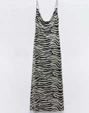 Maxi abito lungo Zara nero