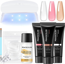 Set Unghie Gel Ricostruzione 16Ml, 3 Colori Gel Ricostruzione Unghie Poly Unghia
