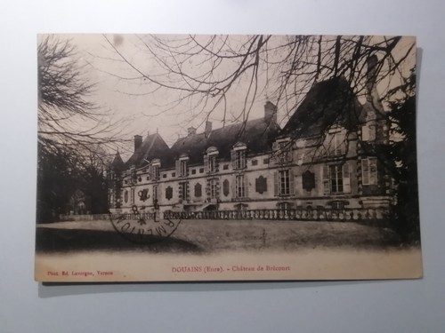 Cpa douains château de - douains,