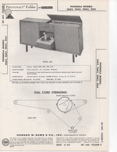 1963 phonola 2662 2663 - 1963,