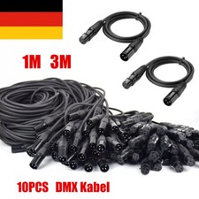 10x cavo DMX 2M 3M 3 PIN XLR cavo DMX512 cavo di segnale per Moving head par luce