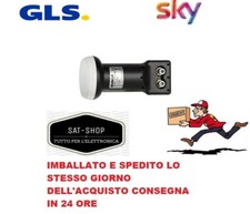 LNB  2 uscite parabola satellite SKY ITALIA HD 4 CONNETTORI F OMAGGIO - SAT SHOP