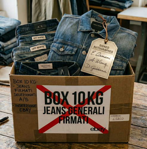 Lotto jeans firmati box stock - jeans,