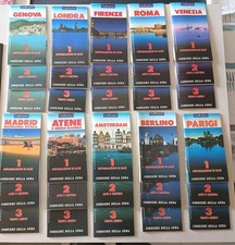 Set completo guide turistiche città Italiane ed europee con dizionari turistici