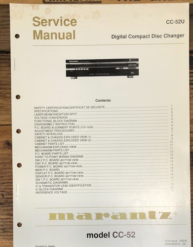 Marantz 52u cc52u - cc-52u,
