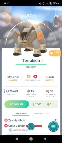 Terrakion non shiny registred - shiny, (registred