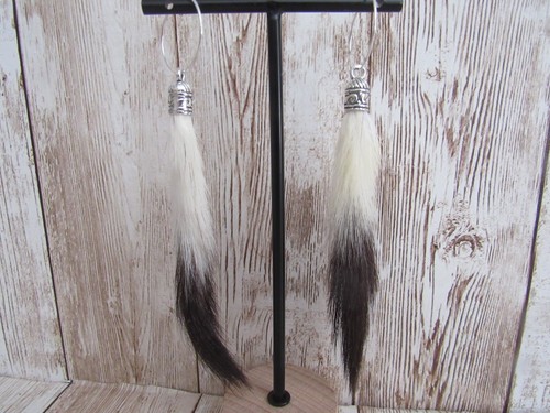 Orecchini coda ermine - ,