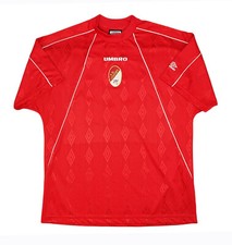 MAGLIA LODIGIANI ROMA CALCIO UMBRO 2003 INDOSSATA VINTAGE SHIRT MATCHWORN