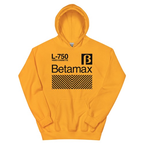 Felpa con cappuccio betamax - felpa,