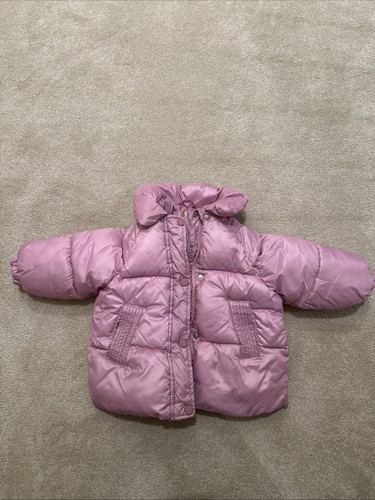Zara girls pink puffer - zara,