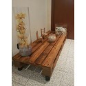 Tavolino in legno 120x40 con