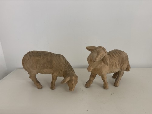 Coppia pecore per presepe - di,