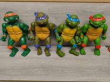 Set di 4 grandi action figure giganti Teenage Mutant Ninja Turtles 1989 14 pollici