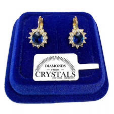 Orecchini Fiore Classico Blu