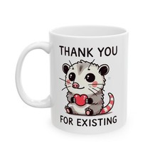 Divertente tazza opossum