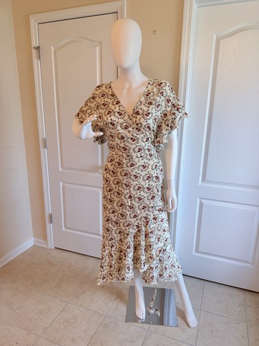 Abito midi donna panna