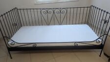 Letto singolo Ikea in ferro battuto con materasso