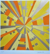 Fiora Leone Bueno Sole-1982 Serigrafia originale firmata del 1982- certificato