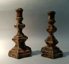 No.2 candlesticks, wood carved