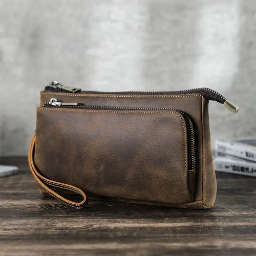 Pochette uomo vera pelle