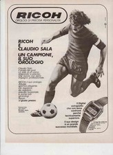 PUBBLICITA' ADVERTISING OROLOGIO RICOH DIGITAL-1976 CLAUDIO SALA  VINTAGE WATCH
