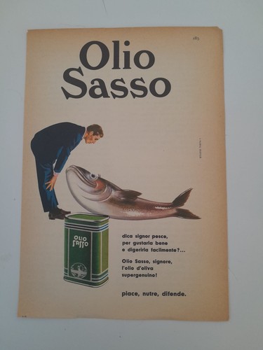 Pubblicità vintage olio - pubblicità, sasso