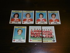 LOTTO 7 FIGURINE PANINI CALCIATORI 1980-81 PERUGIA NUOVE CON VELINA VEDI FOTO