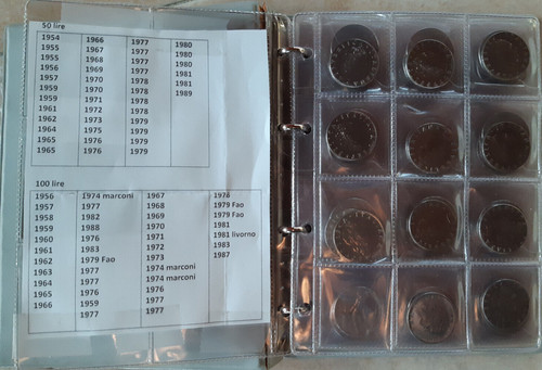 Lotto monete 100 lire - 50,