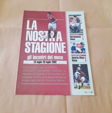 Inserto calcio AS ROMA La nostra stagione ( 2002/03 ) Poster amichevoli estive