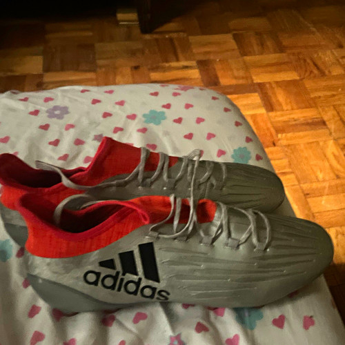 Adidas fg gray red - x,