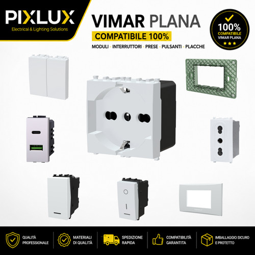 Kit compatibile vimar plana - compatibile,