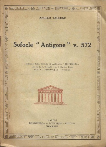 Sofocle antigone 572 - sofocle, "antigone"