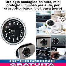 Orologio analogico da auto,mini orologio luminoso x cruscotto, Casa Barca Bici