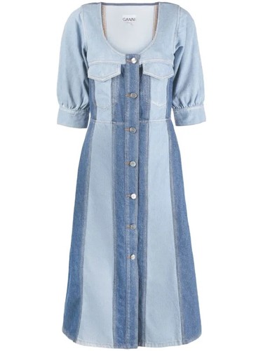 Ganni women panelled midi - panelled,