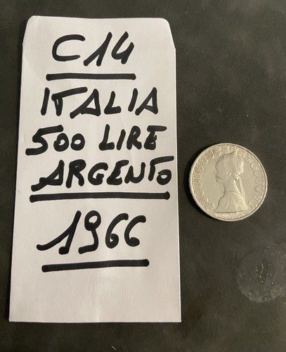 Moneta argento 500 lire - lire, “le