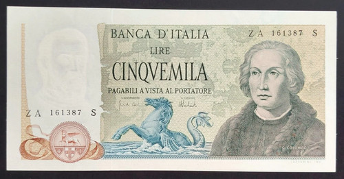 5000 lire colombo tipo - 5000,
