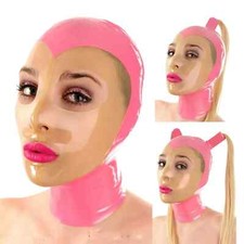 Cappuccio in lattice rosa