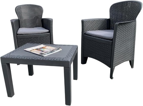 Set salotto resina rattan - set, in