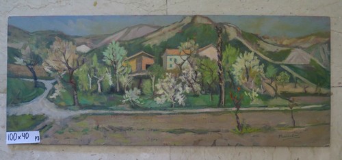 Quadro antico dipinto olio - quadro,