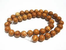 1filo/38pz perline pietre dure in diaspro wood lace stone naturale 10mm  bijoux 