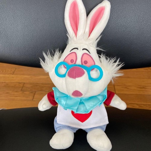 Peluche coniglio bianco alice - peluche,