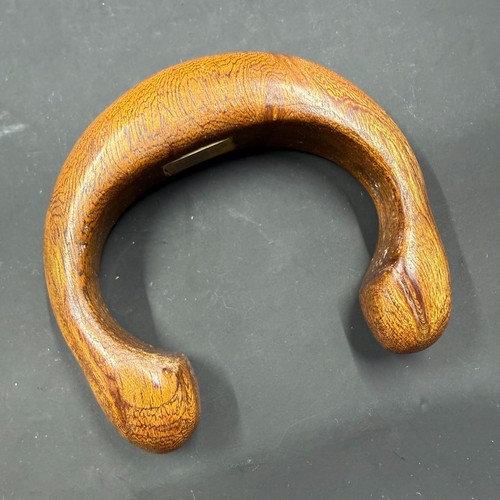 Bracciale scultoreo legno - bracciale,