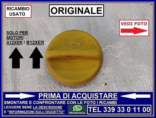 Tappo olio motore - olio, originale