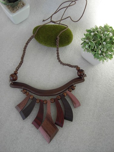 Collana legno trave frecce - collana, 7