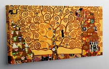 QUADRO MODERNO STAMPA TELA MODERNI QUADRI KLIMT ALBERO DELLA VITA ASTRATTO  t160