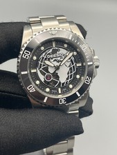 Orologio Scheletrato sub automatico uomo 30MT Ghiera Girevole Superluminova Nero