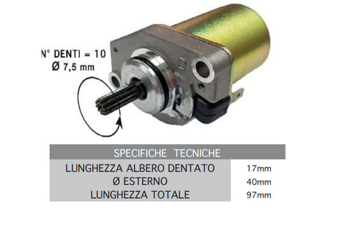 Motorino avviamento aprilia - d'avviamento,