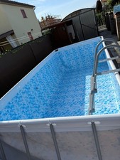 PISCINA BESTWAY 56441 404x201x100 CM Power Steel Rettangolare+POMPA+SCALA+TELO