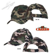 CAPPELLO MIMETICO VISIERA PRECURVATA CHARRO 18675 CAPPELLINO MILITARE BERRETTO U