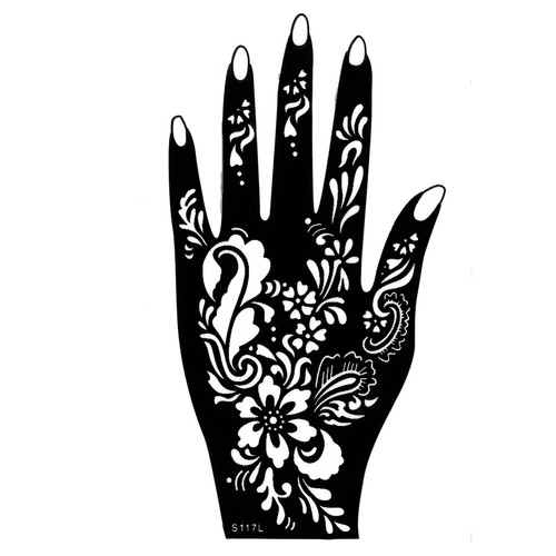 Stencil tatuaggio henné mano